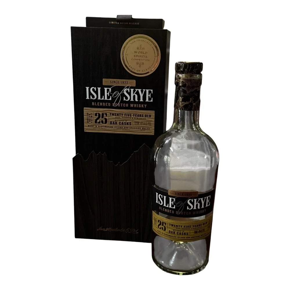 Isle of Skye‎ 25 Year Old Blended Scotch Whisky Empty Bottle with Display Box